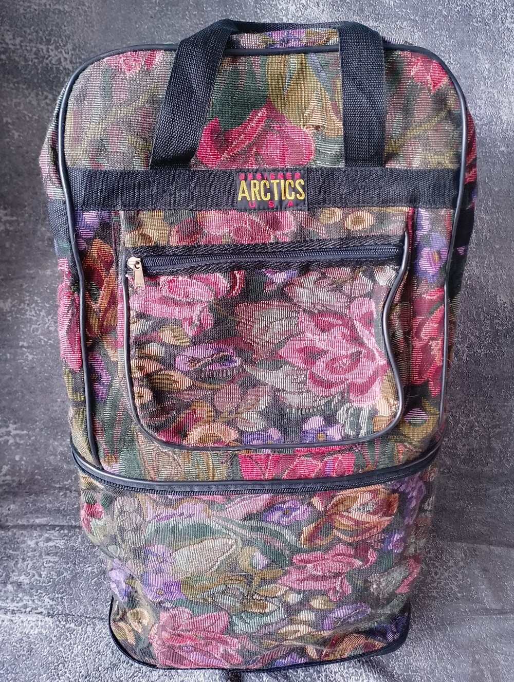 Vintage ARCTICS USA Floral Tote Travel Bag - Expandable - Picture 2 of 16